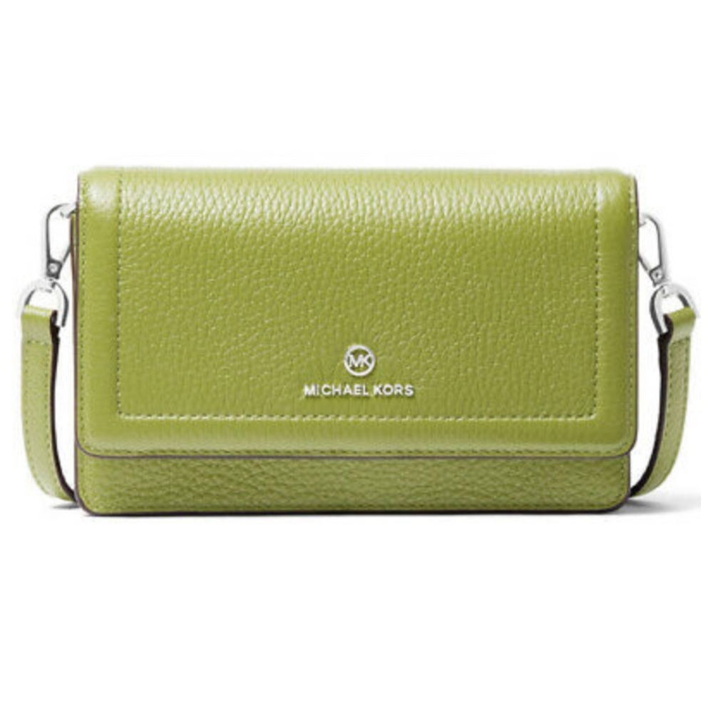 Michael Kors Jet Set Charm/ phone cross body leather Lime green